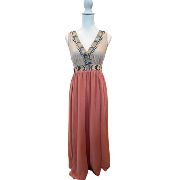 FLYING TOMATO PRINCESS HEM MOON MAGC MAXI DRESS WOMENS LARGE - Picture 1 of 5